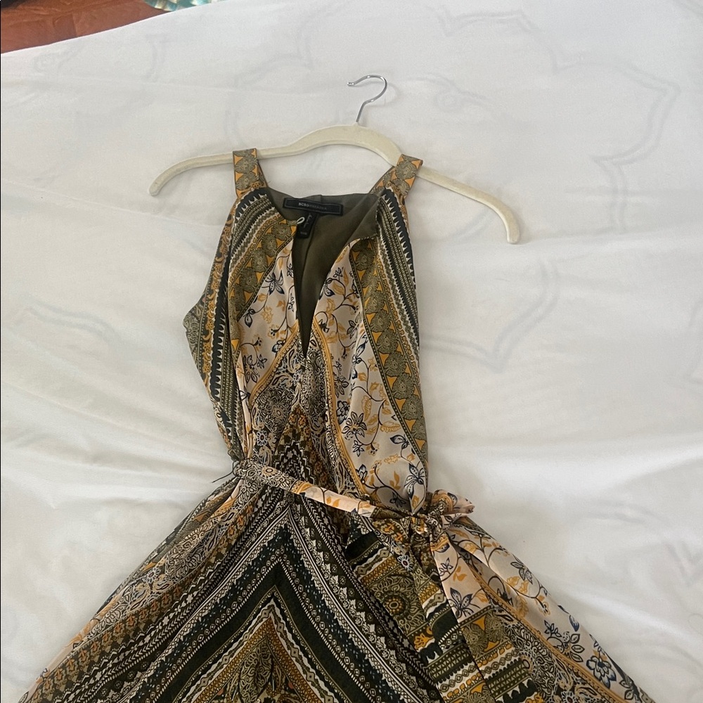 BCBG Max Azria Elegant Multicolor Patterned Dress